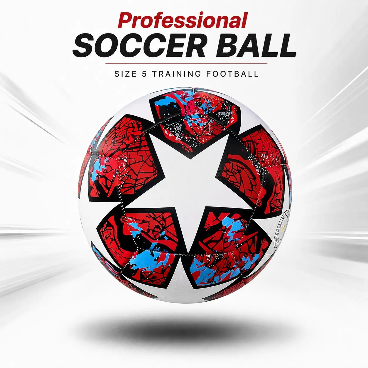 Size 5 Soccer Ball, Durable PU Training Football, Trainer Ball for Adults & Youth, Outdoor Match Ball, Football Balls, Perfect for Sports Enthusiasts