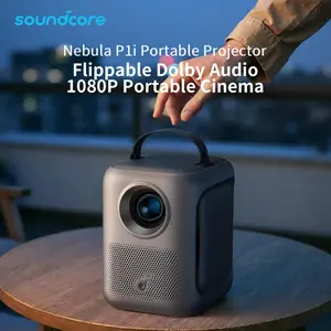 Nebula P1i Portable Projector with WiFi and Bluetooth by soundcore, Flippable Design, 1080P FHD, 380 ANSI Lumens, Auto Focus/Keystone, All-Glass Lens, Built-in Speaker