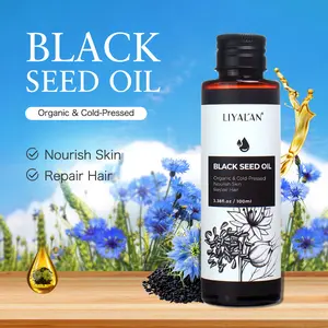 LIYALAN Black Seed Oil - Vegetable oil, hair care, skin care,Moisturizing, used for skin care, hair care, whole body massage