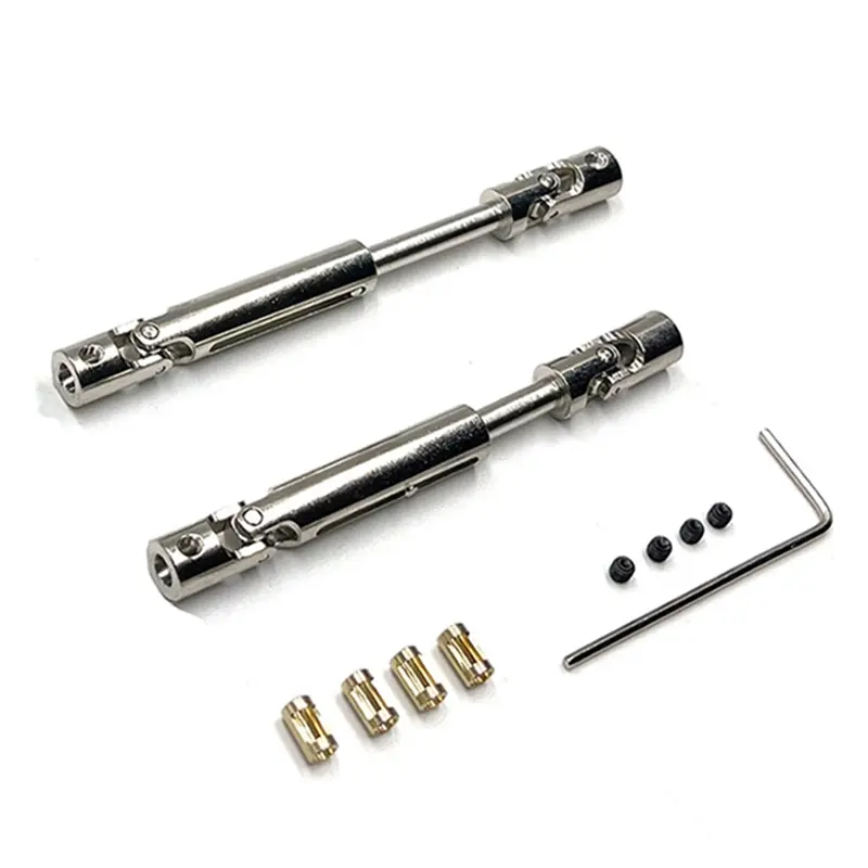 Durable CVD Drive Shaft Upgrade Kit, Heavy-Duty Metal Servo Accessories for MN78 Compatible 1/12 RC Car Parts, Adjustable 69-93mm, Easy-to-Replace 3-4mm Sleeves & Set Screws