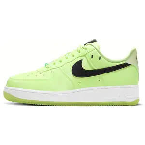 Nike Air Force 1 Smile Swoosh "Have A Day" Women's Low-Top Sneakers with Thick Sole and Synthetic Leather in Avocado Green nike 2000