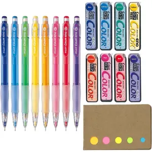 Color Eno Mechanical Pencil, 0.7mm, 8 Colors, Refillable, Smooth Writing, Lightweight