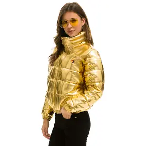 BOLT LUXE APRES PUFFER JACKET - METALLIC GOLD