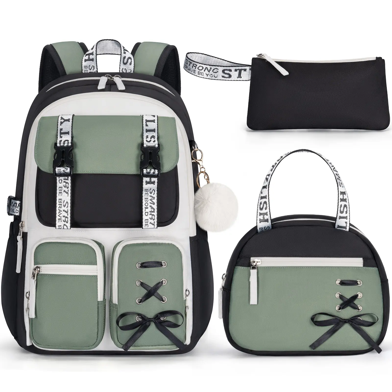 C7.Black Green (with bow tie)