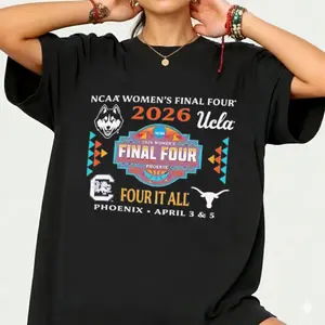 Comfort Colors UCLA TShirt, 2026 Women's Final Four Phoenix Four It All Graphic Premium Cotton, Unisex Fit for Men & Women, Great Gift for Basketball Fans