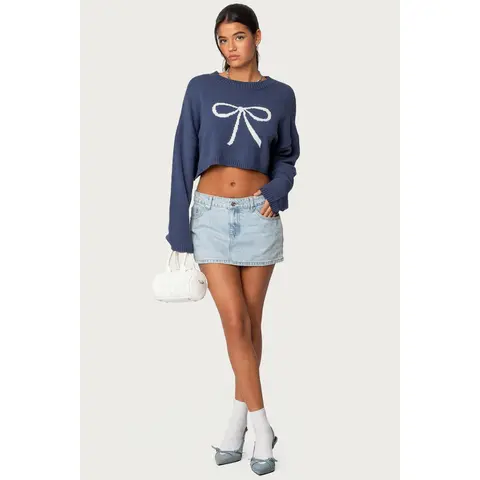 Chiara Denim Micro Skirt