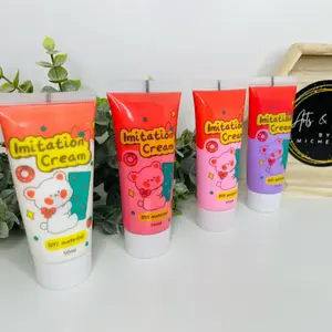 Imitation Cream 50ml for DIY - 1pc - Safe Water-Based Faux Buttercream for Phone Cases, Picture Frames, and More