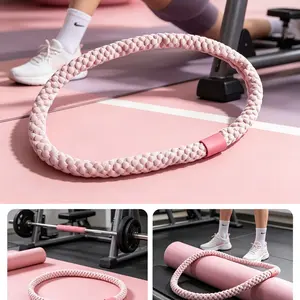 Soft Spring Hula Hoop for Home Fitness, Abdominal Exercise Equipment, Weighted Hula Hoop for Adult Workout and Fat Loss
