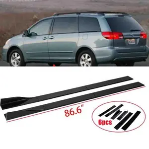 86.6" for Toyota Sienna 04-10 Side Skirts Lip Extension Splitter Rocker Panel