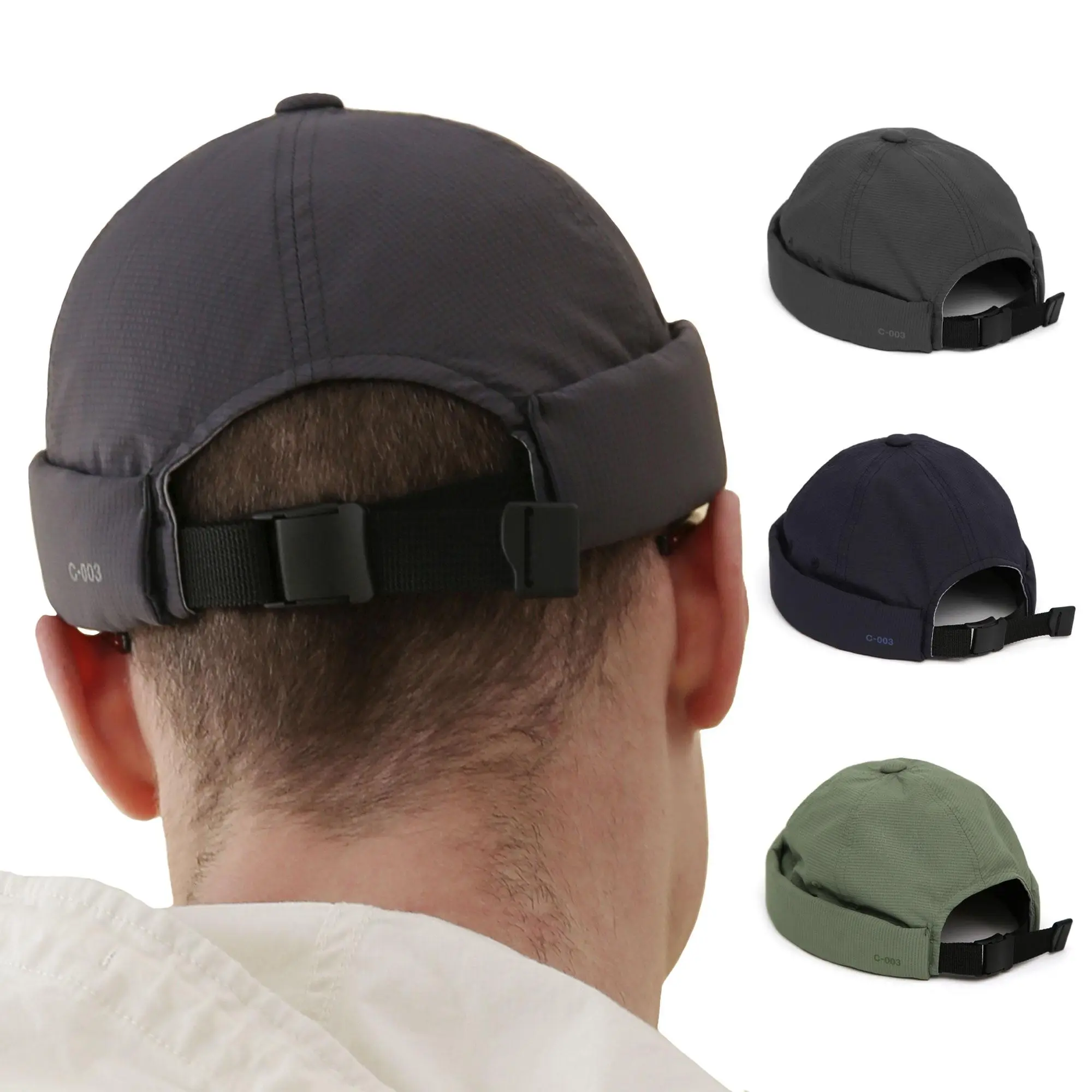 UNDERCONTROL Quick Dry Docker Hat – Breathable Brimless Xanadu Cap with Adjustable Strap, Lightweight Outdoor Sailor Beanie for Unisex Use