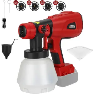 for milwaukee 18v battery hvlp spray  gun with brushless motor and copper nozzle 200w cordless   for home interior and exterior house paintbattery not included Paint Sprayer