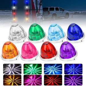 Truck Big Watermelon Led Marker Light Turn Signal Lamp Strobe Indicators Warning Light For Trailer Caravan SUV Van Lorry 12V 24V
