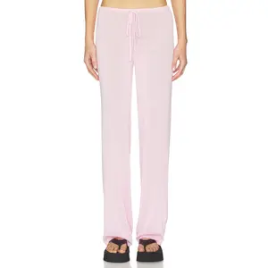 Frankies Bikinis Ela Knit Pant in Strawberries & Cream