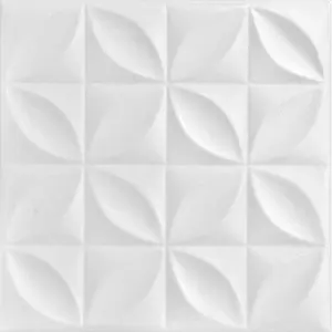A La Maison Ceilings Perceptions 20 in x 20 in Decorative Styrofoam Glue-up Ceiling Tiles - #R103 - (Pack of 8) / 21.6 sqft