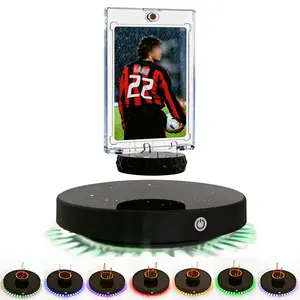 MAGECMOON Magnetic Levitation Photo Frame - Floating LED Starry Sky Gradient Display Screen suitable for collectible cards family and couple photos 360° rotation home and office decoration  Mother's Daygift tiktokshopspringglowup