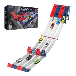 Random Color Racing Car Track Toy, Multiplayer Racing Car Track Toy with Multiple Cars, Parent-child Interactive Game, Party Game, Indoor Toy