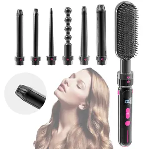 Safety Against Scalding Easy To Use Curly Hair Sticks Dual Purpose Roll and Straight Ceramic Thermal Conductors 21mm-30mm PTC Fast Heating