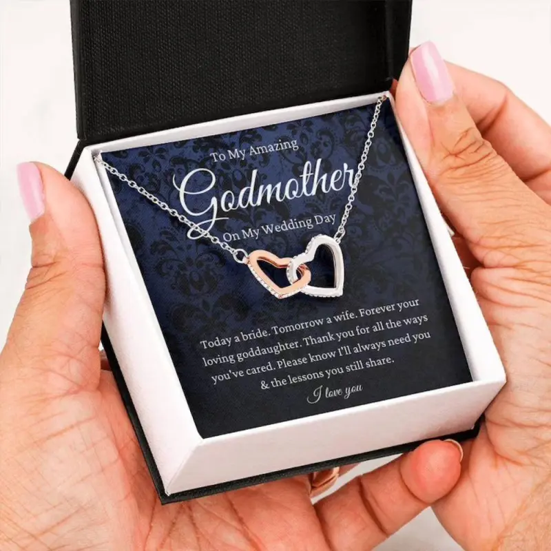 Godmother Necklace, Godmother Of The Bride Necklace Gift From Goddaughter, To Godmother Wedding Gift From Bride
