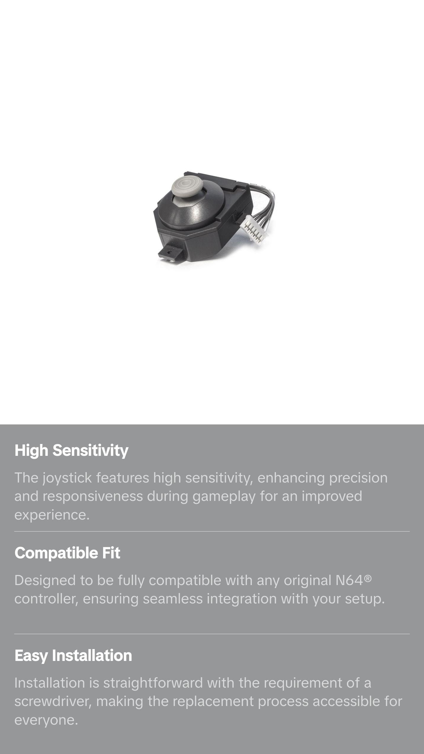 GameCube Style Replacement Joystick for N64 Controller