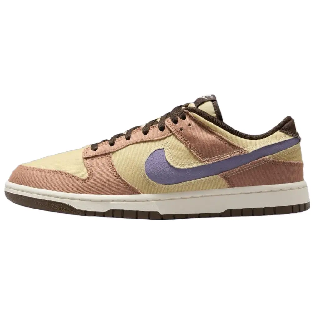 Nike Dunk Low SE 'Dusted Clay Denim' Men's Classic Low-Top Sneaker with Durable Leather Upper & Chunky Rubber Outsole for All Seasons, Shoe, Footwear