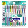 GuruNanda Soft Toothbrush with Multi-Action Directional Bristles, Built-In Tongue Cleaner, Ergonomic Handle for Comfortable Daily Brushing, 12 Count