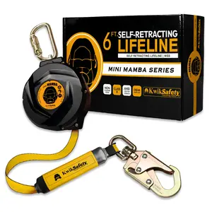 KwikSafety mini MAMBA 6' Self Retracting Lifeline SRL - Model No.: KS7921 Heavy Duty