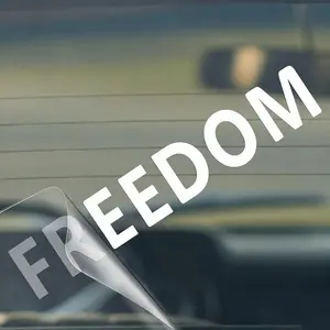 1PC Free-Spirited "FREEDOM" Bold Logo Sticker - For car windows, backpacks, notebooks. Full of unrestrained and relaxed freedom vibe, add eye-catching "FREEDOM" bold text elements. A favorite decor for freedom-seeking style lovers! Car Decals