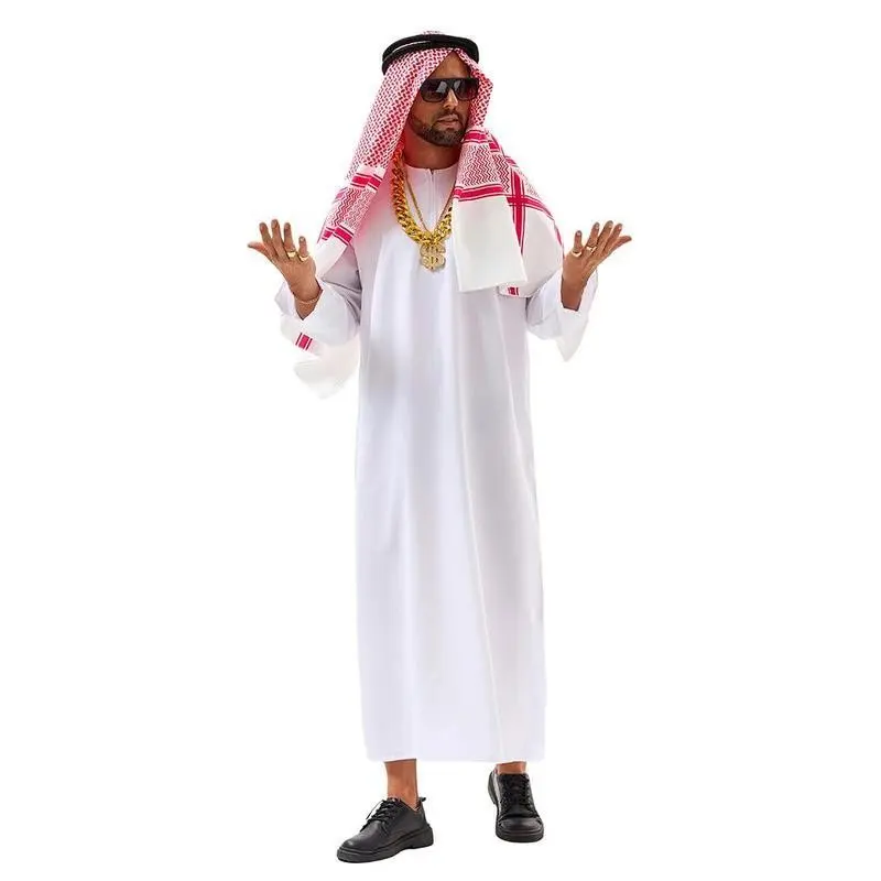 Middle Eastern Arab Style Long Robes for Men and Women, Dubai Performance Clothing