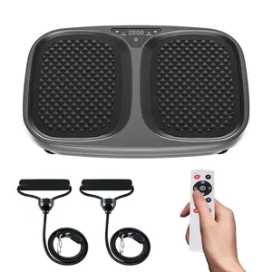 Vibration Plate Exercise Machine – Full Vibrating Fitness Platform with Remote Control, 120 Speed Levels, 2 Resistance Bands – Portable Household Fitness Board