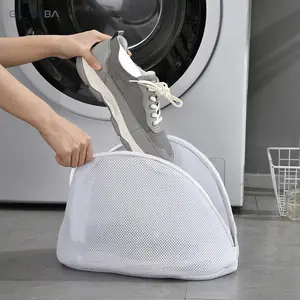 Large Thickened Shoe Washing Bag, Anti-Deformation Laundry Shoe Care Pouch, Reusable Washing Machine Special Protector Bag, Durable Lazy Shoe Cleaning Organizer for Home Daily Household Sneakers Washing Use