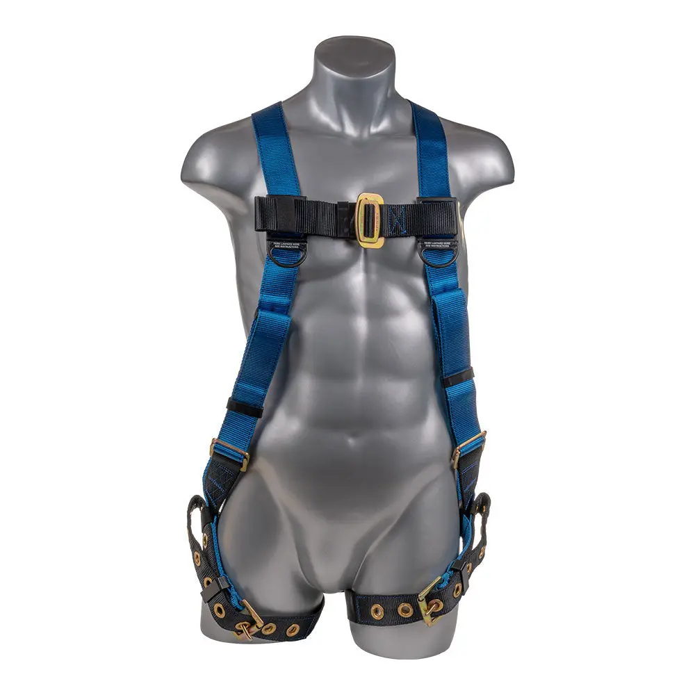 Palmer Safety Full-Body Harness with Grommet Legs and Back D-Ring Universal S-XL