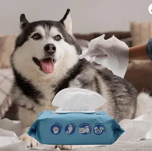 Pet Wipes for Dog Puppy Cat Bath Clean Grooming Deodorizing Hypoallergenic Wipes