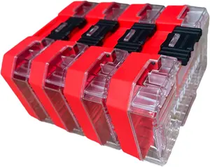 Craftsman Nano Small Versastack Compatible Stackable Plastic Storage Cases 4 Pack