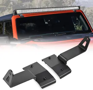 Nilight 2PCS 52” Straight LED Light Bar Mounting Bracket Over-Windshield Mount Kit for 2021 2022 2023 2024 2025 2026 Ford Bronco 2/4 Door (1 Pair, Black), Car Accessories, Auto Parts Accessories