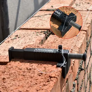 Bricklaying String Line Tools Set, 2 Pieces Masonry Level String Lines, Construction Plumb Bob Fixer Box Pack, Ideal for Builders