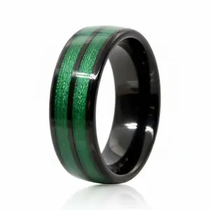 Fishing line Tungsten Ring|The Fresh|GentleBands|8Mm Width, Comfort Fit | Men'S Wedding Bands