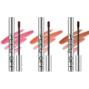 Long-lasting Peel Off Lip Liner Stain, 3 Counts/set Liquid Lip Liner Matte Waterproof High Pigmented Transfer-proof Color Peel Off Lip Liner, Lip Makeup Tool for Girls