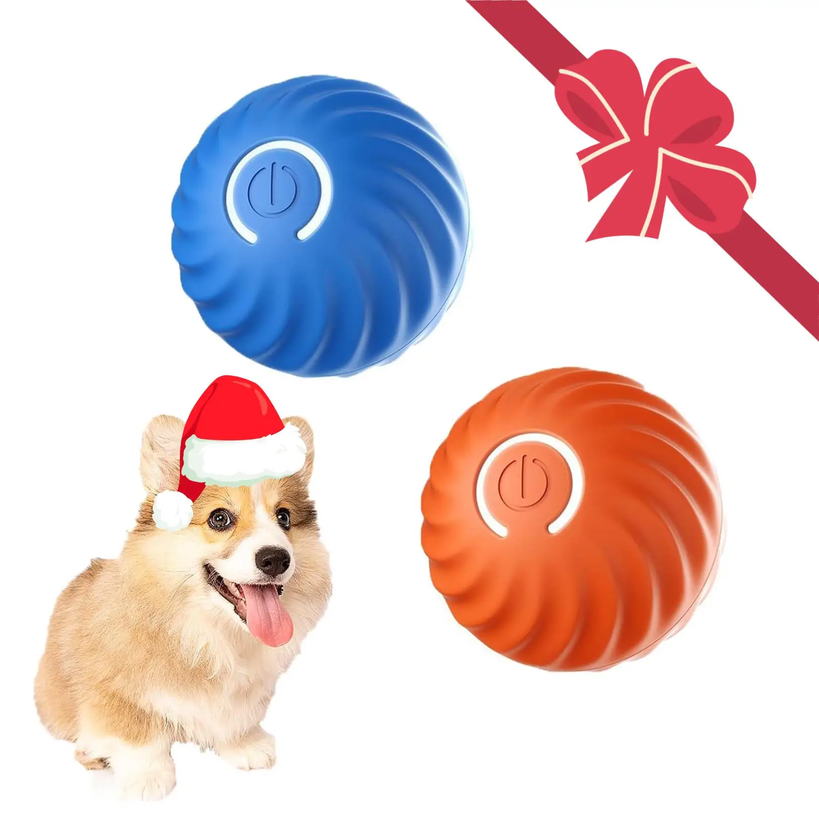 Rechargeable Automatic Dog Toy, Self-moving Bouncing Ball Toy, Automatic Moving Dog Game Toy, Interactive Dog Teaser Toy, Pet Supplies