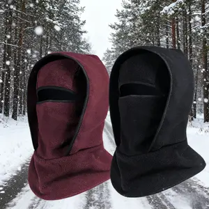 Multifunctional Outdoor Winter Warm Hat with IntegratedNeck Strap Cycling Face Mask Sports Ski HeadgearWindproof Fleece-Lined Balaclava for Cold WeatherActivities
