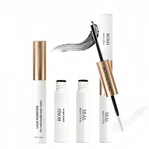 Lashes Cluster Bond & Seal & Remover For Girls Waterproof Longlasting Makeup 3In1 Glue Lashes Cluster Strong Hold For Beginner Friend Makeup Glue & Remover Spring Glow-Up