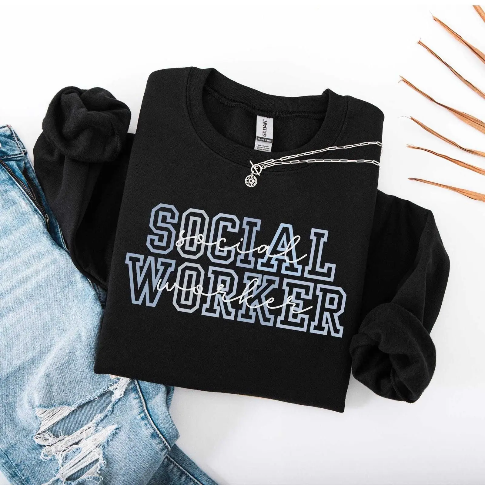 Social Worker Sweatshirt – LSW Crewneck, School Counselor Or Therapist Top, Social Worker Graduation Gift Pullover
