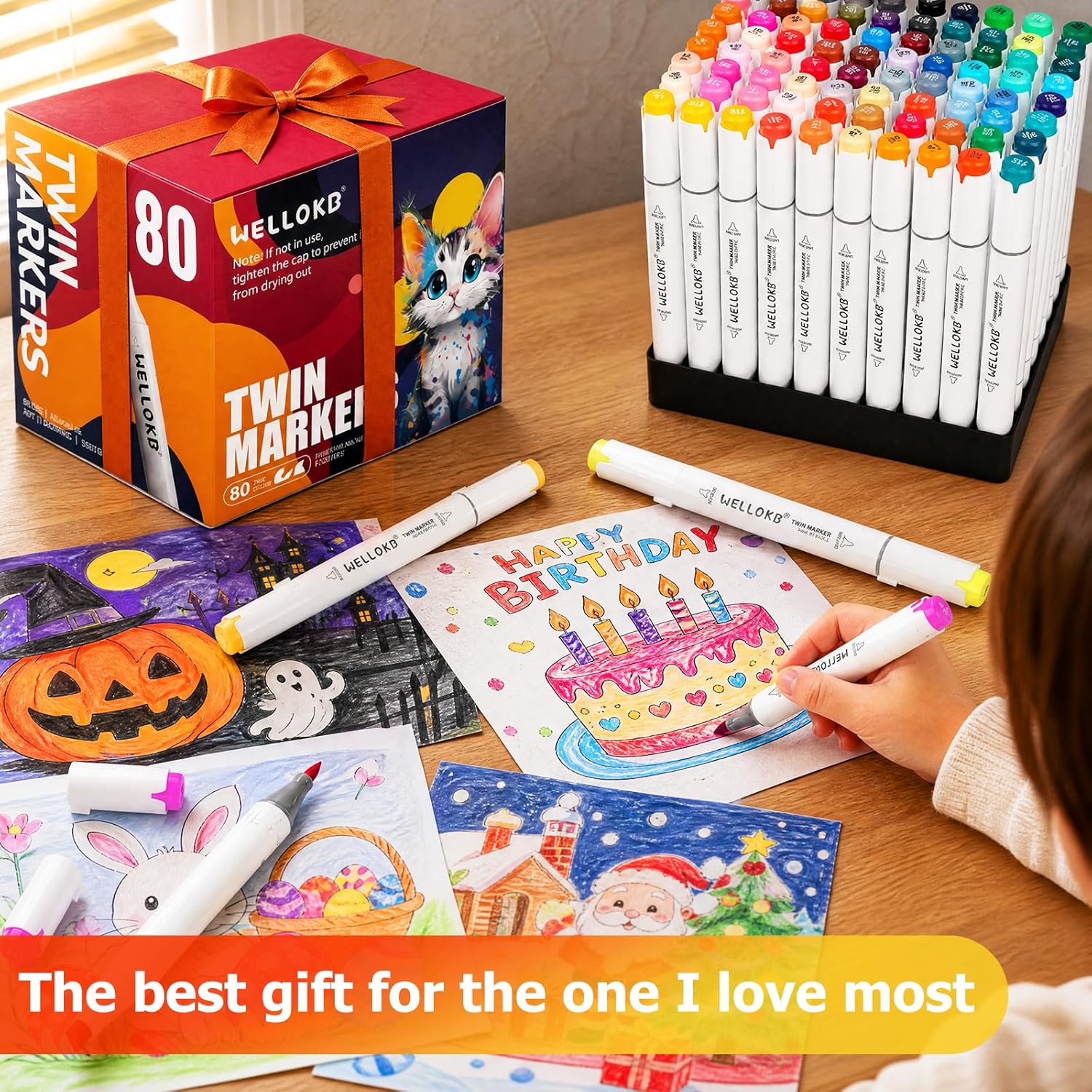 WELLOKB Alcohol Markers,Dual Tip Alcohol Based Art Marker for Adult Coloring,Permanent Illustration Sketch Pens for Drawing with Case,Coloring Book Markers,Spring Gifts,Creative Tools, Painting WELLOKB Alcohol Markers,Dual Tip Alcohol Based Art Marker for Adult Coloring,Permanent Illustration Sketch Pens for Drawing with Case,Coloring Book Markers,Spring Gifts,Creative Tools, Painting