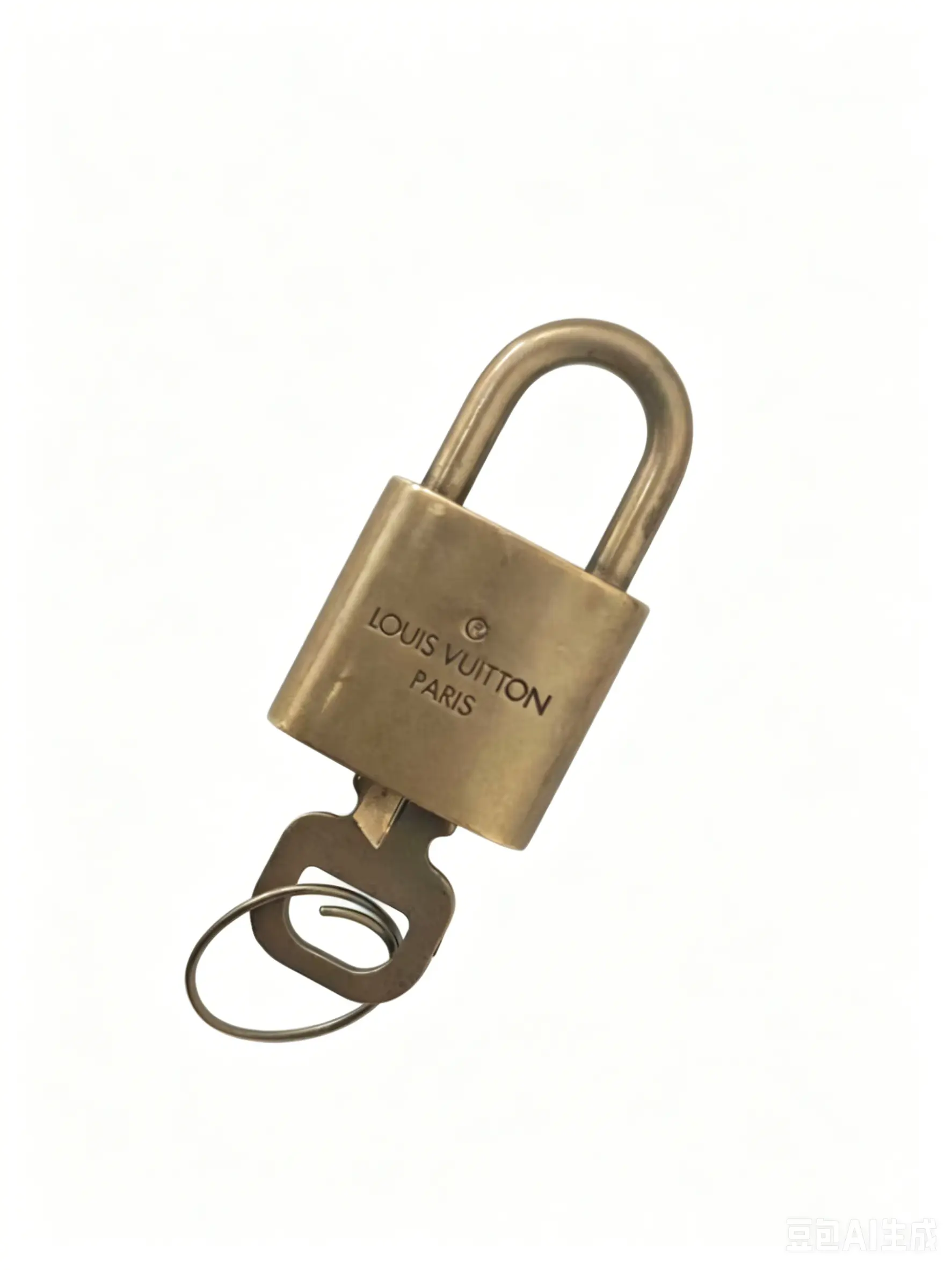 Pre-owned Louis Vuitton Brass Bag Accessories Lock & Key