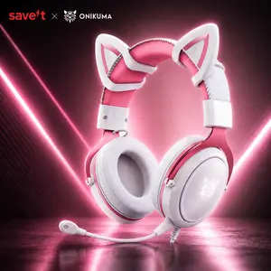 ONIKUMA X10 Wired Gaming Headset RGB LED Noise Cancelling Mic PC PS5 Xbox