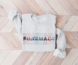 Pharmacy Technician Shirt – Pharm Tech Hoodie & Sweatshirt – Gift for Pharmacy Technician or Student – Pharm Tech Graduation Gift Classic Cotton