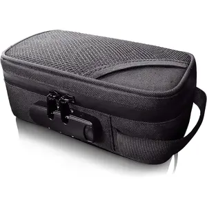 Portable Smell Proof Pouch with Combination Lock, 1 Count Travel Size Smell Proof Pouch, Compact Storage Bag for Home & Travel, Travel Organizer Bag