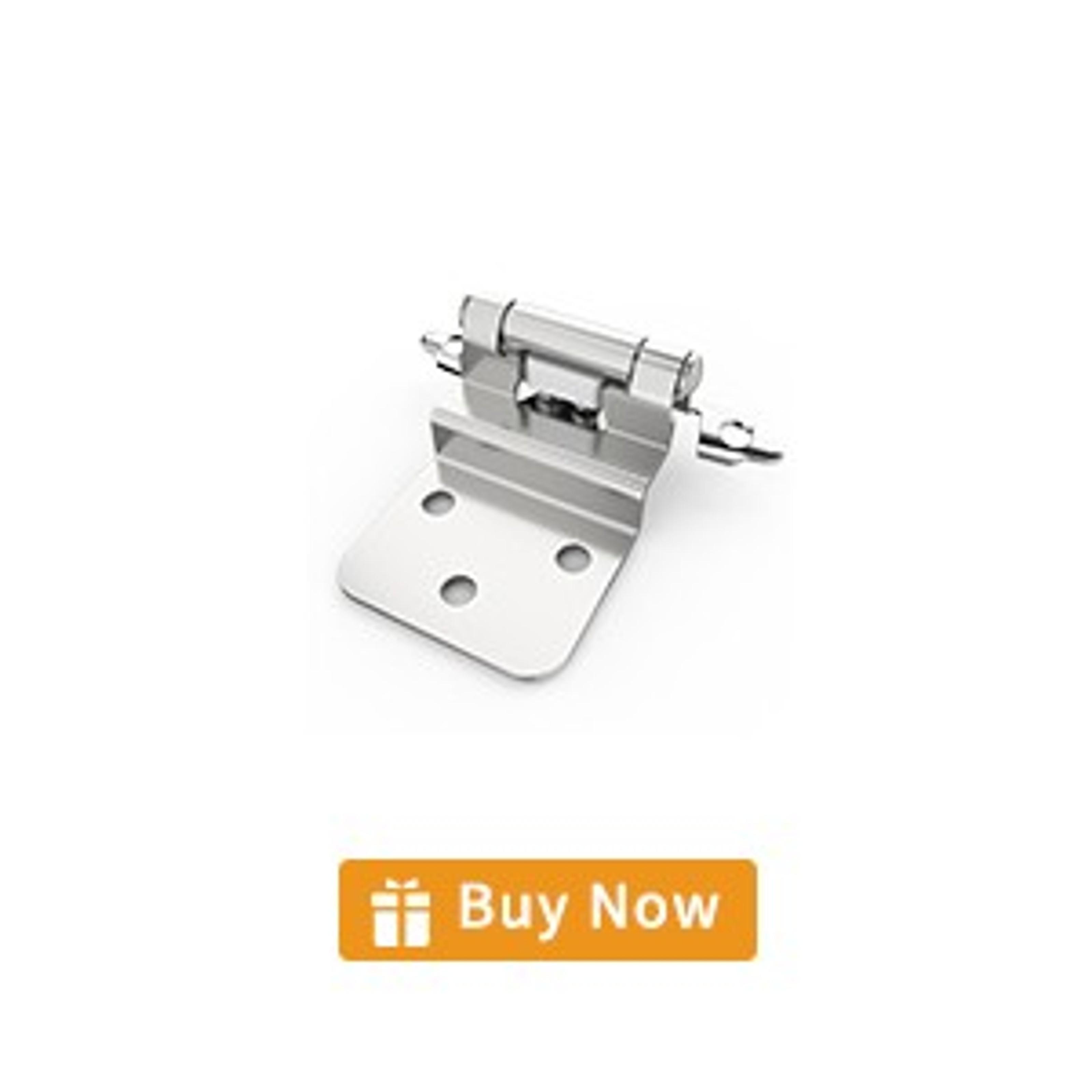 2 Pack 90° RV Cabinet Hinges, Heavy Duty Surface Mount Soft Close Accessories, Face Frame & Frameless, Self Closing, No Pre-Drilled Cup Hole for Cabinets, Camper Van, Trailer, Vehicle-Mounted