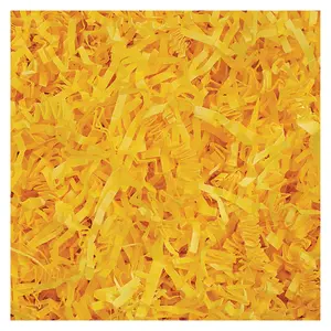 MAGICWATER SUPPLY Yellow Crinkle Cut Paper for Gift Baskets - Premium Quality Shredded Paper Filler for All Occasions - Eco-Friendly & Durable - Ideal for Bridesmaid Gifts, Christmas Stuffers, & More
