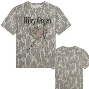 Riley Green Merch Deer Realtree Camo T-Shirt Unique Gifts For Husband , Vintage Bottomland T Shirt