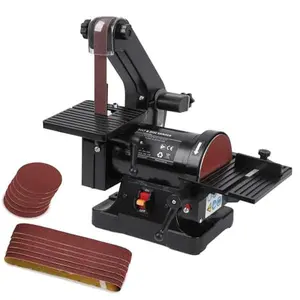 GARVEE 1"x30" Belt Sander with 5" Disc Sander, 2.1A Powerful Motor Bench Sander for Woodworking, Includes 8x80 Grit and 4x100 Grit Sandpaper